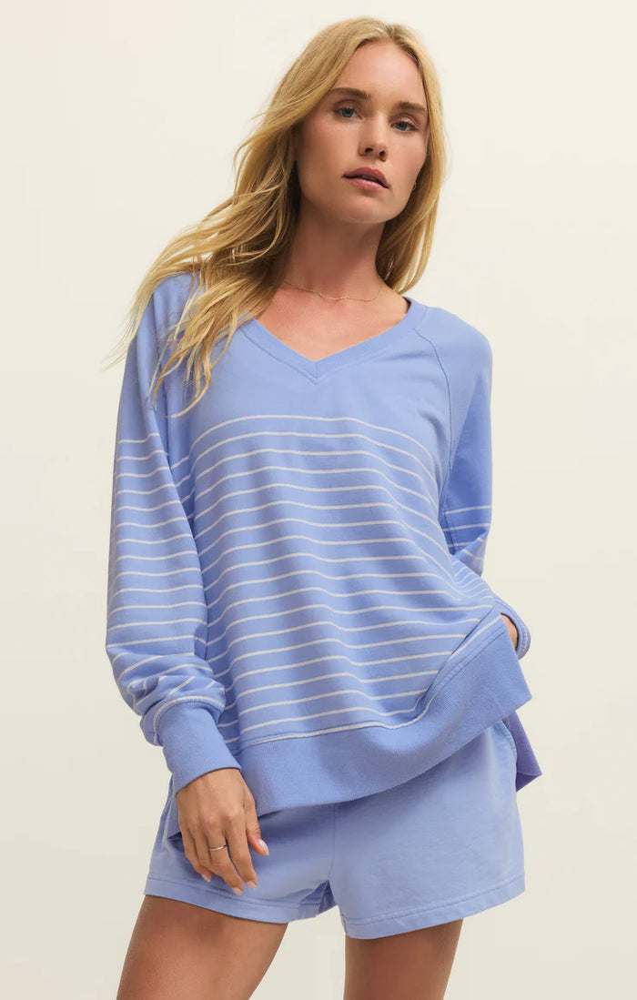Weekender Stripe V-Neck