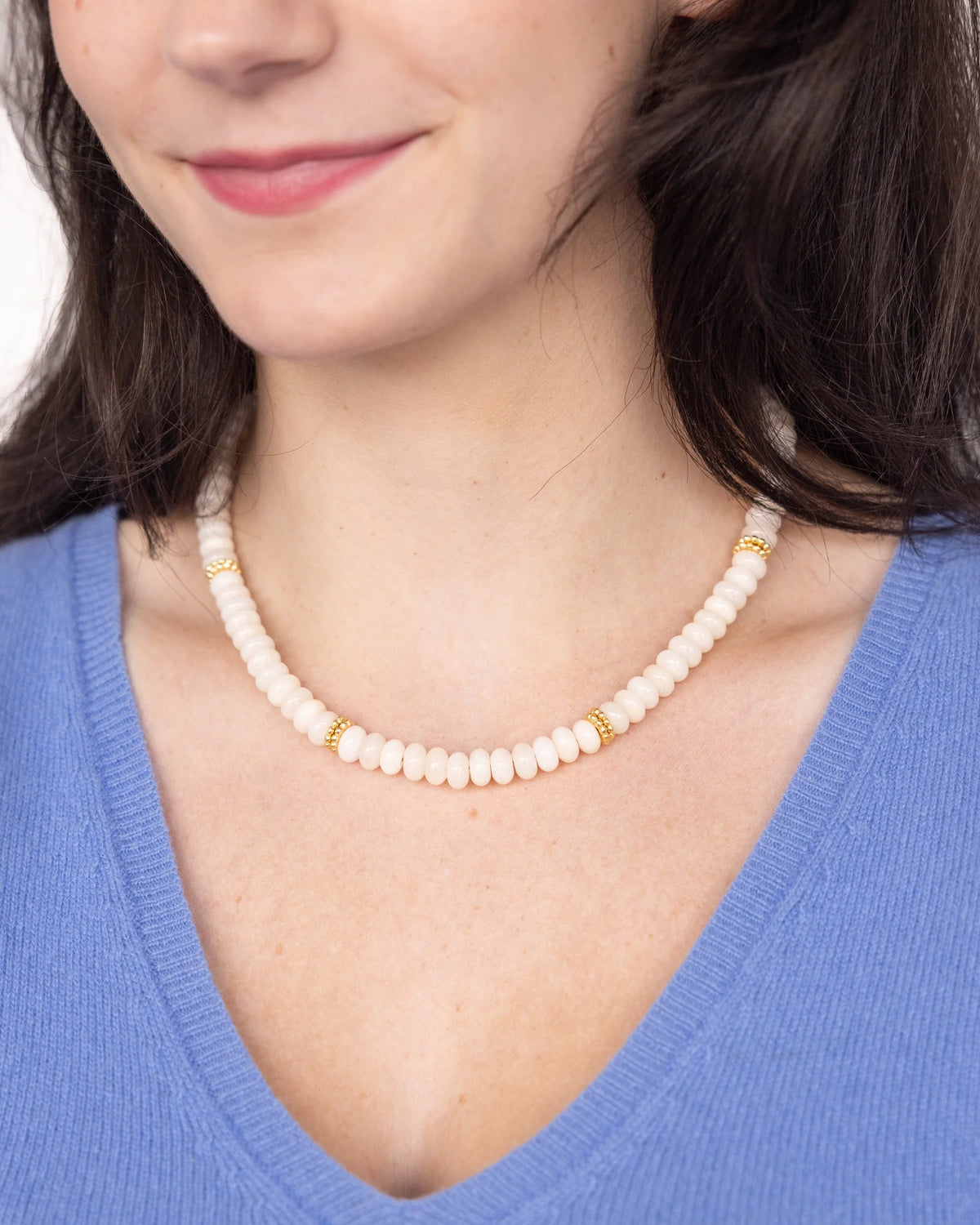 Lolly White Jade Necklace
