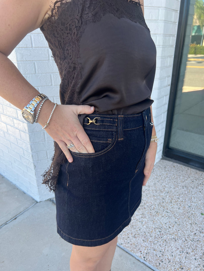 Socialite Denim Skirt
