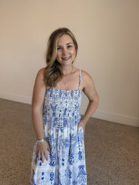 Nadine Palm Dress