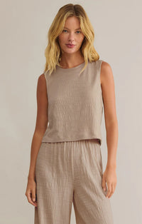 Sloane Textured Slub Top