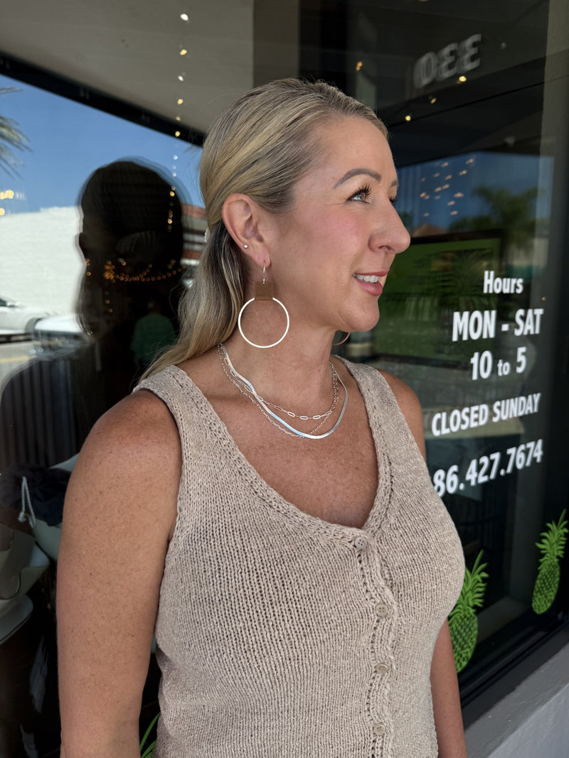 Baylee 3 Layered Chain Silver