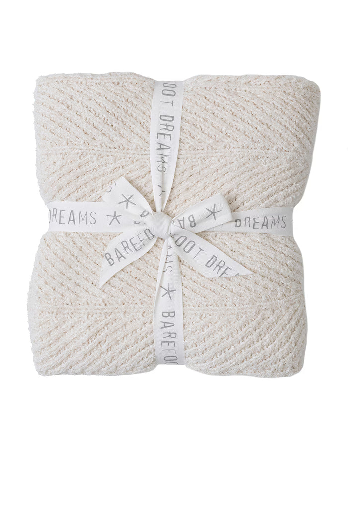 Herringbone Cream Blanket