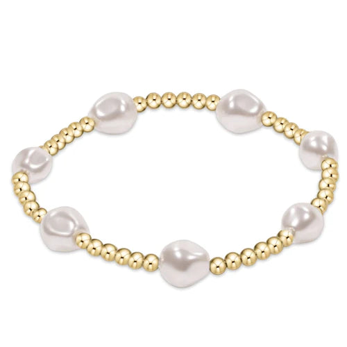 Admire 3mm Bead Bracelet Pearl