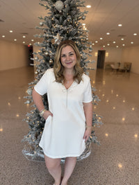 Stazie V-Neck Shift Mini