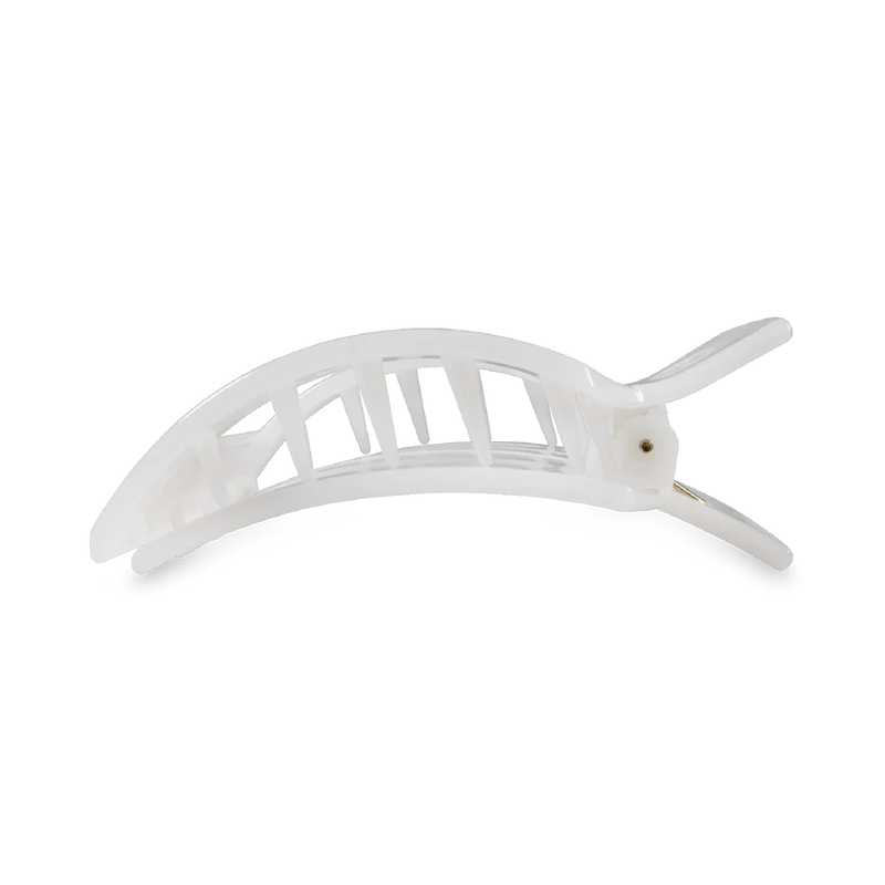 Coconut White Medium Flat Square Clip