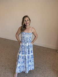 Nadine Palm Dress