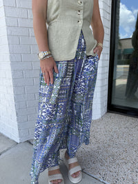 Scarf Print Pants