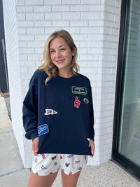 Boyfriend Patch Sweatshirt