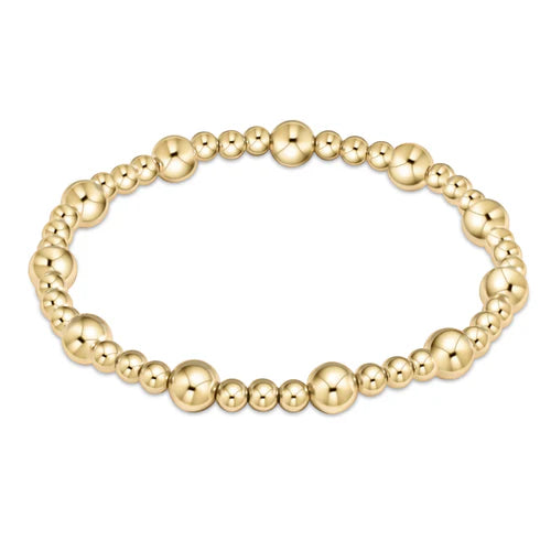 Classic Sincerity 6mm Bead Bracelet Gold