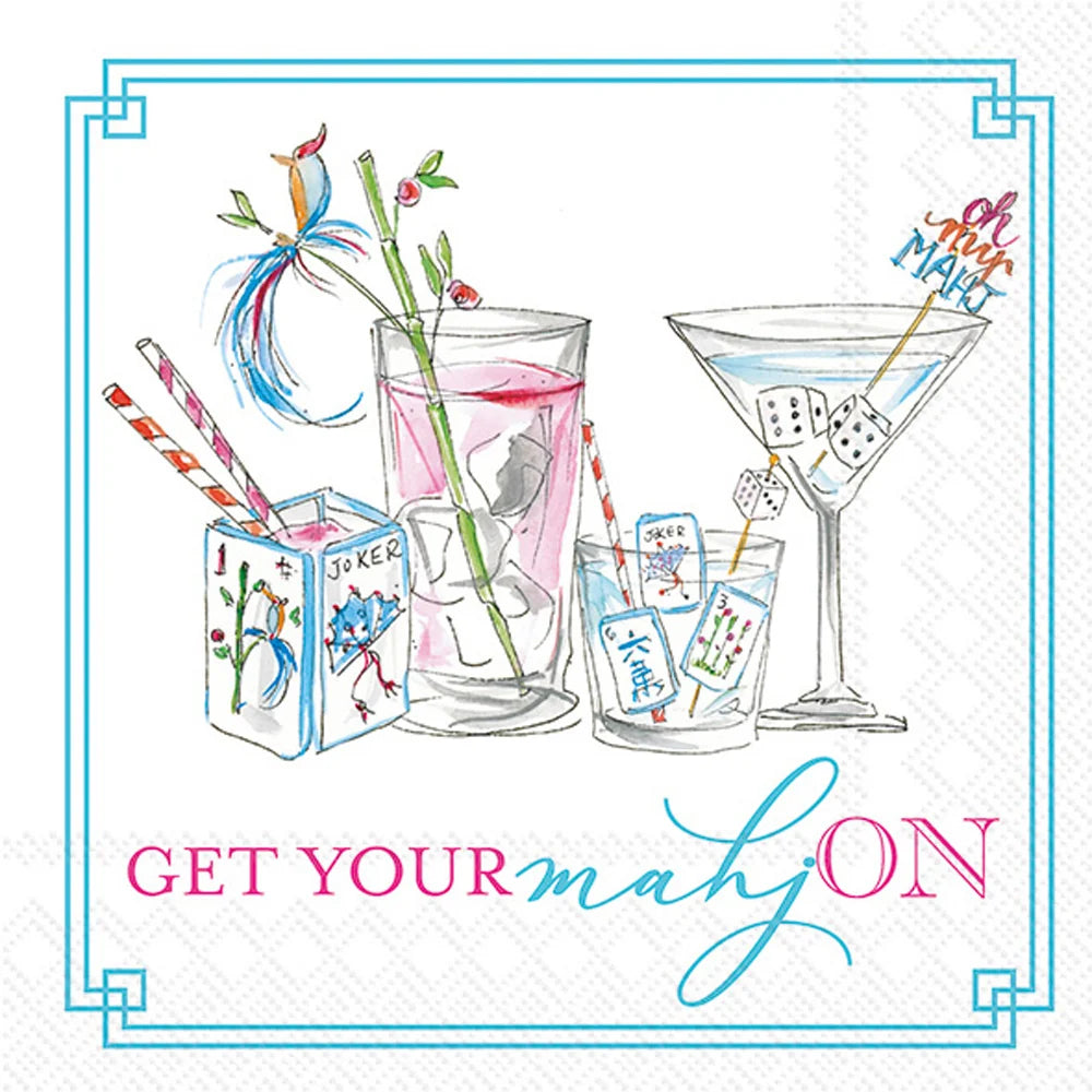Mahjong Drink Napkins