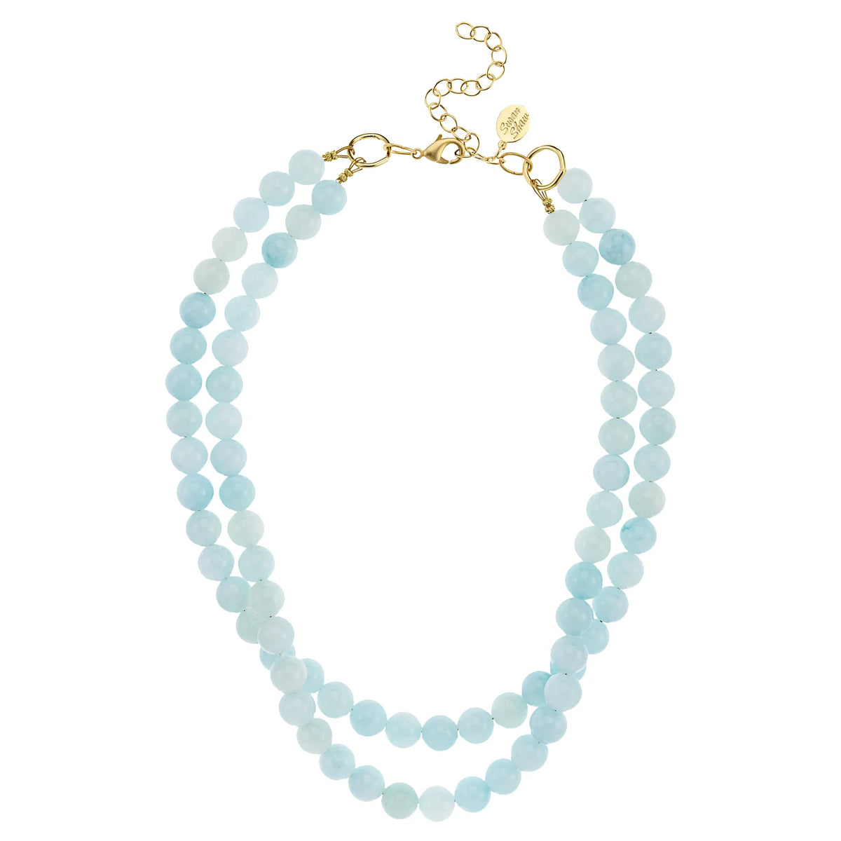 Double Strand Light Blue Necklace