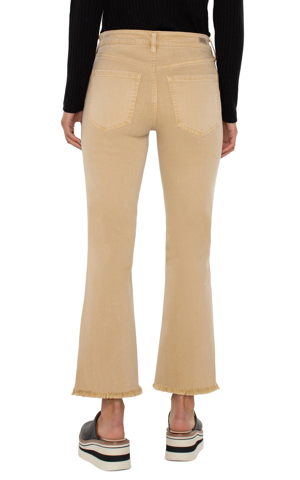 Hannah Crop Flare Hayseed Tan