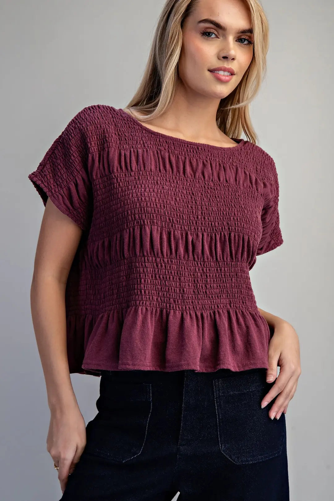 Lou Smocked Top