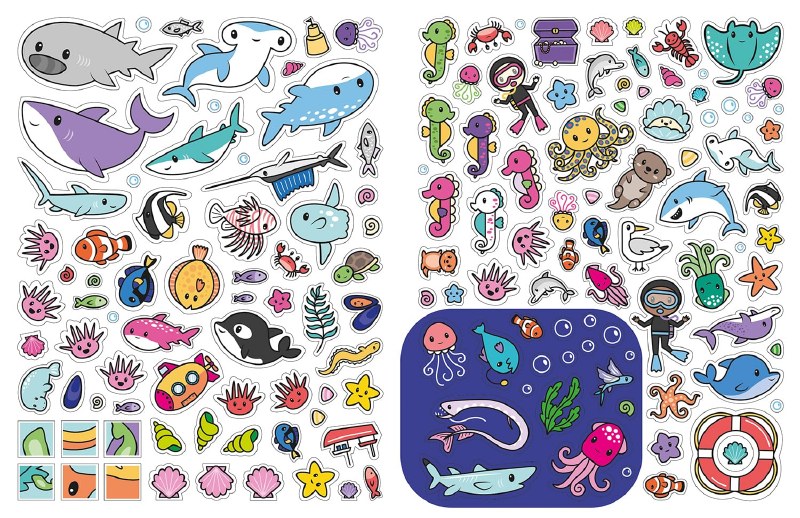 Glow-in-The Dark Ocean Sticker Book