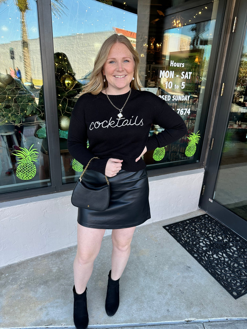 Ciera Leather Skirt