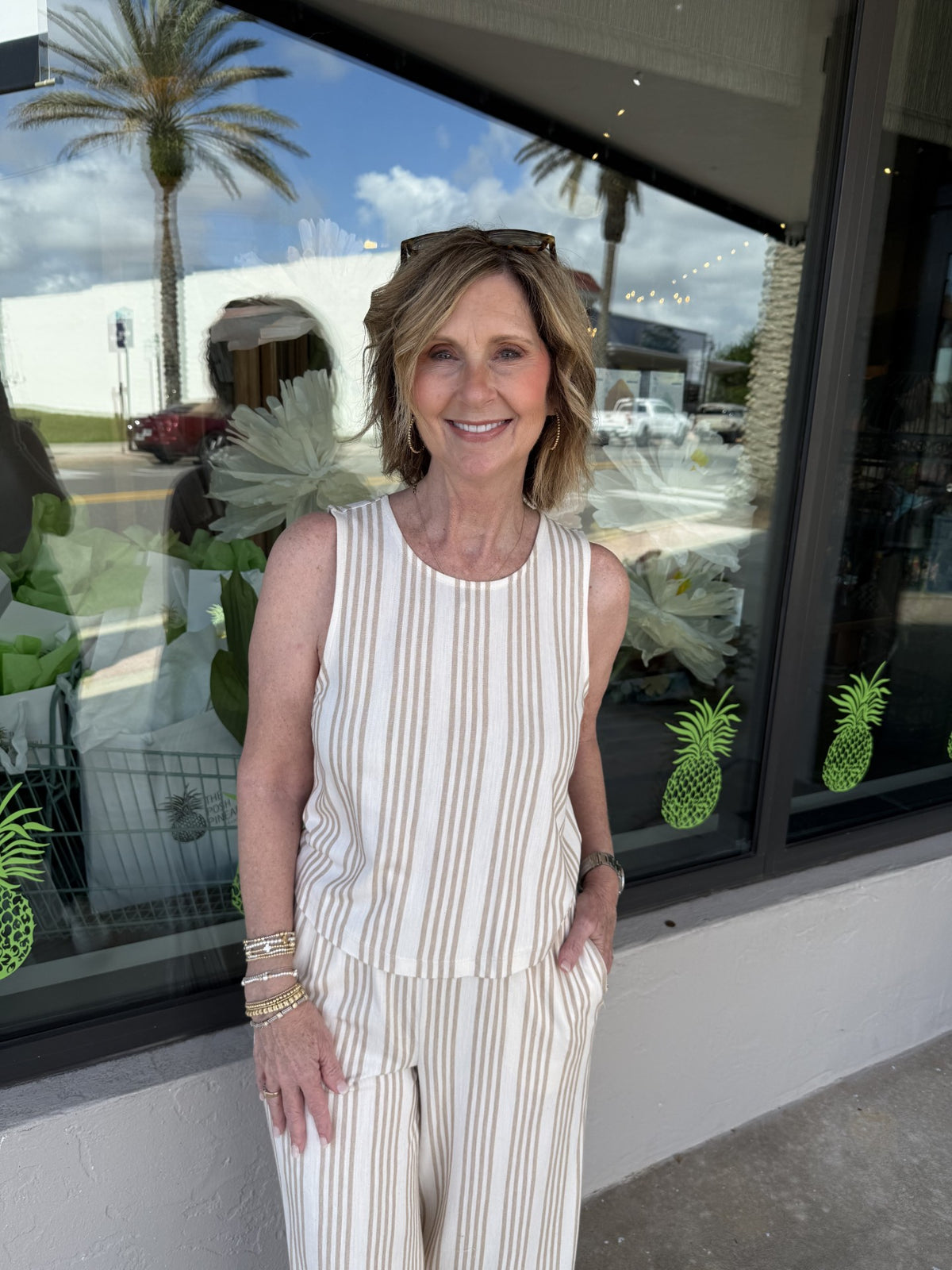 Sloane Knit Striped Tank Top