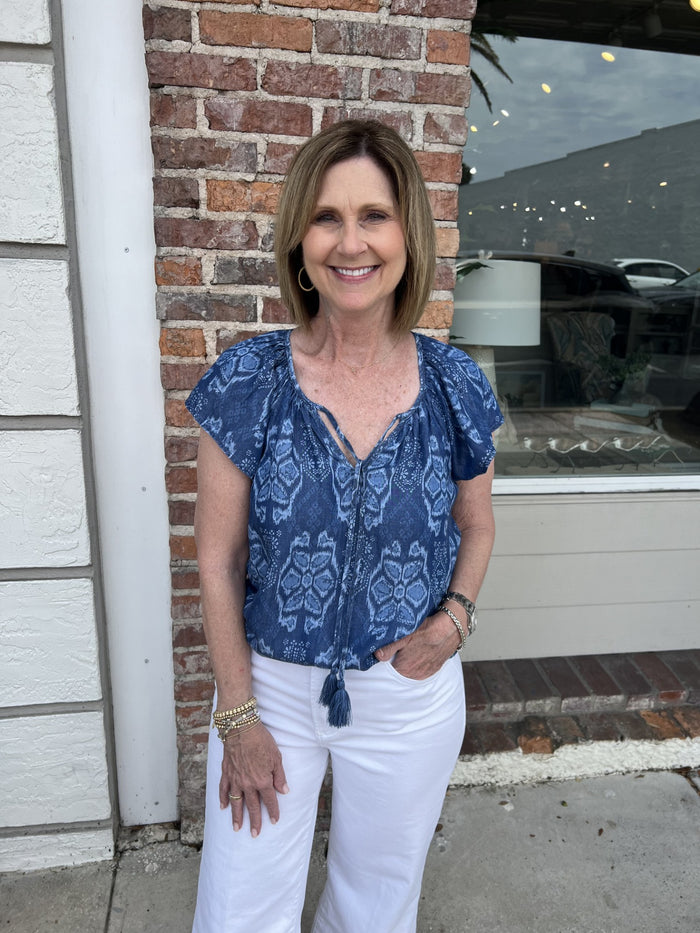 Flutter Sleeve Woven Top