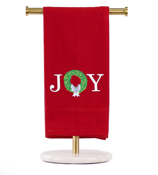 Grand Joy Wreath Hand Towel