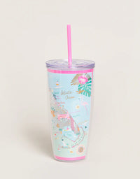 Clear Drink Tumbler 24 oz. Florida