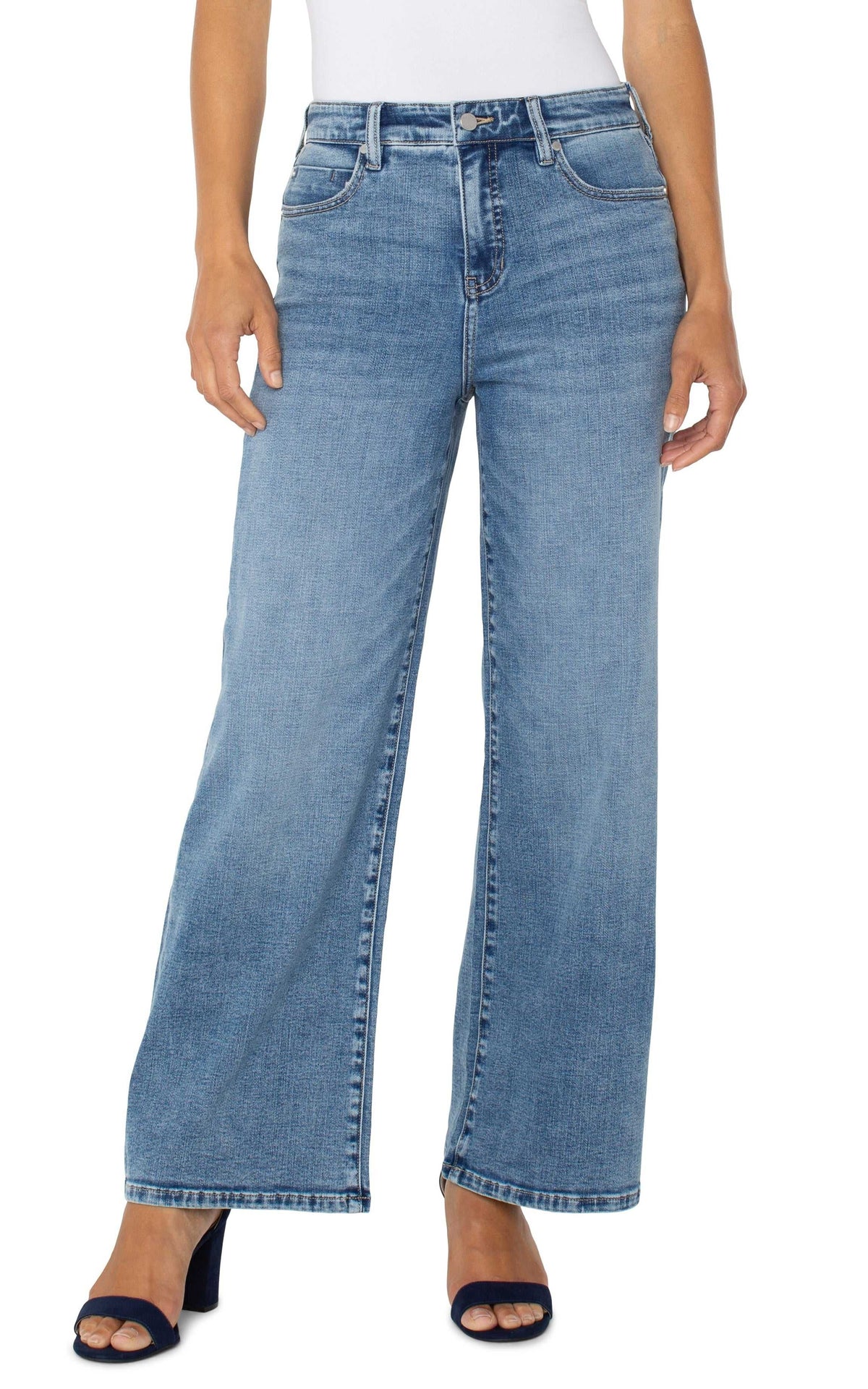 Stride Hi-rise Wide Leg Carbon Canyon