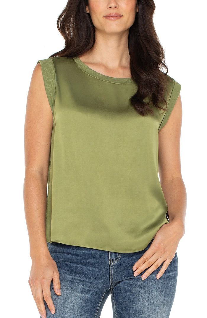 Sleeveless Woven Top