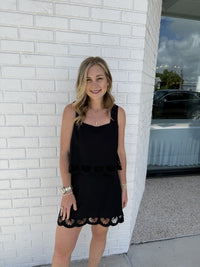 Charlene Embroidered Linen Top