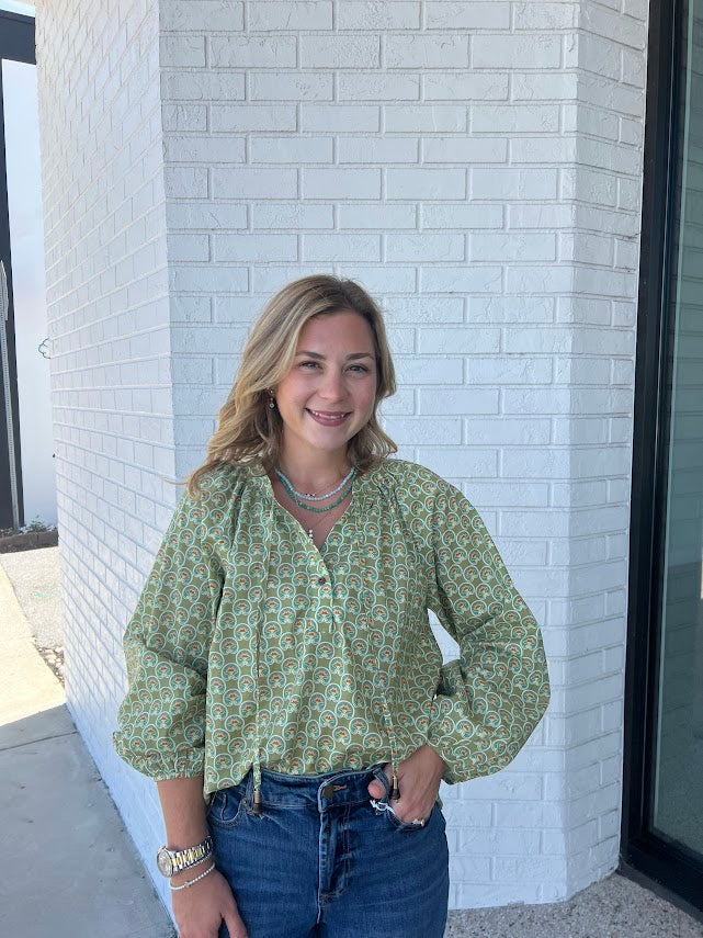 Lotus Jewel Blouse