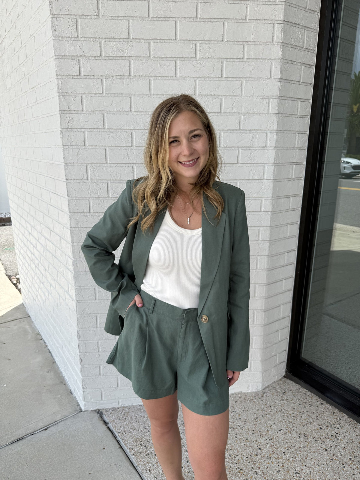 Evan Linen Blazer