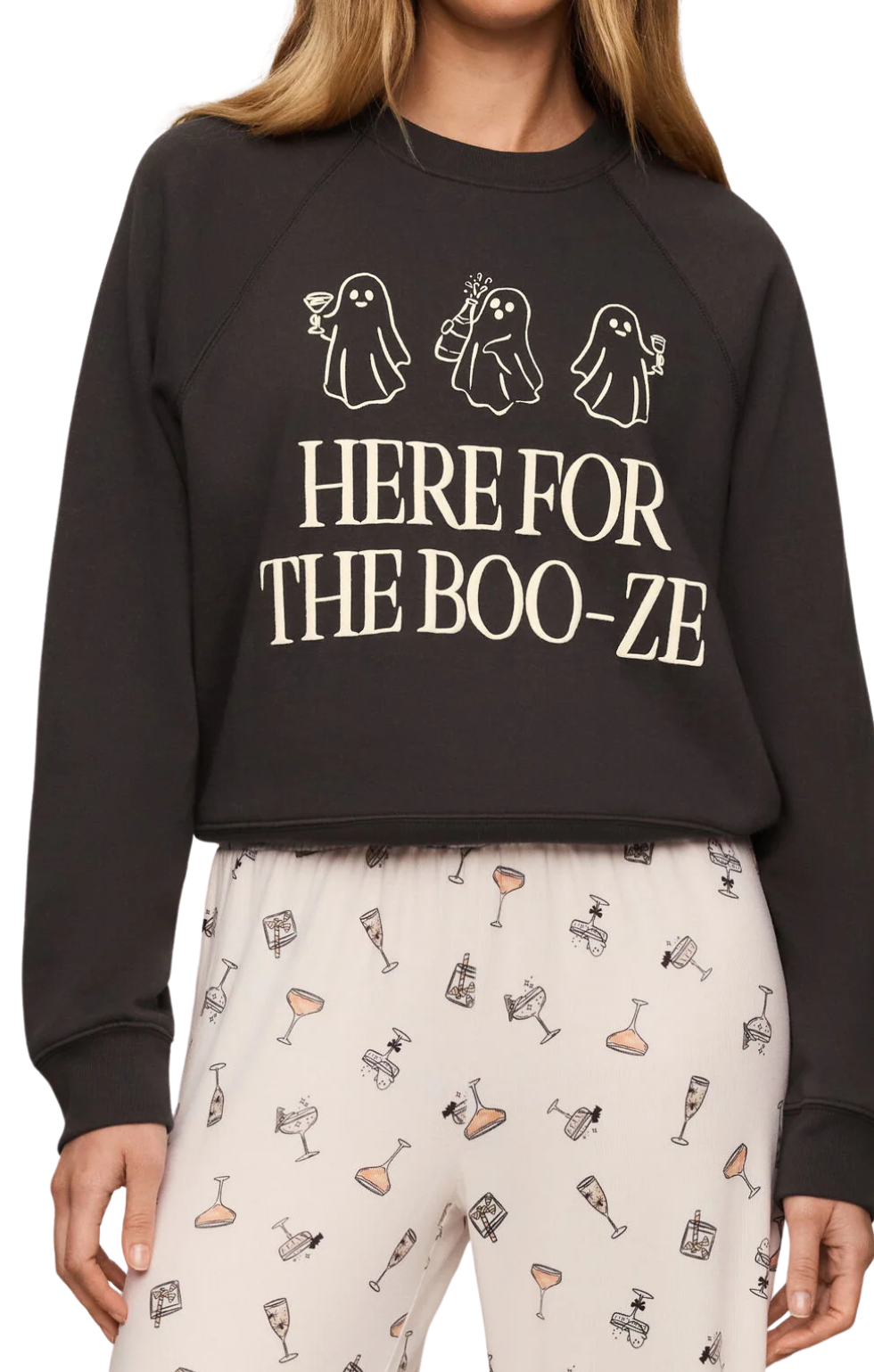 Here for the Boo-ze Sweatshirt