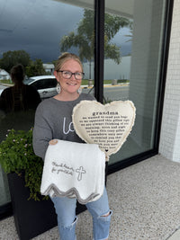 Grandma Heart Pillow