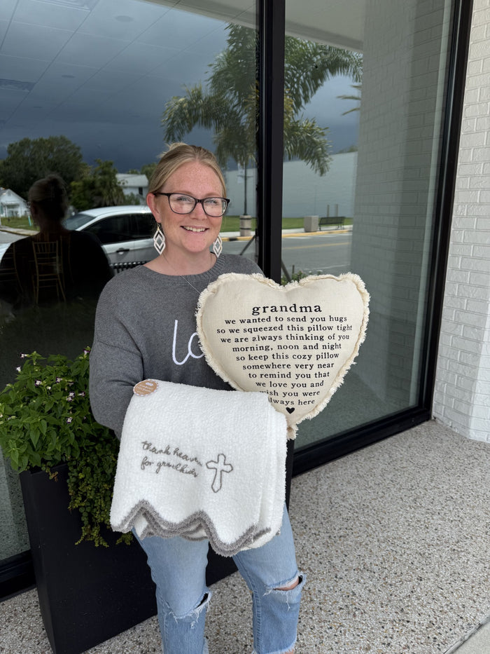 Grandma Heart Pillow