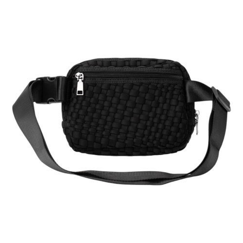 Woven Belt Bag Black