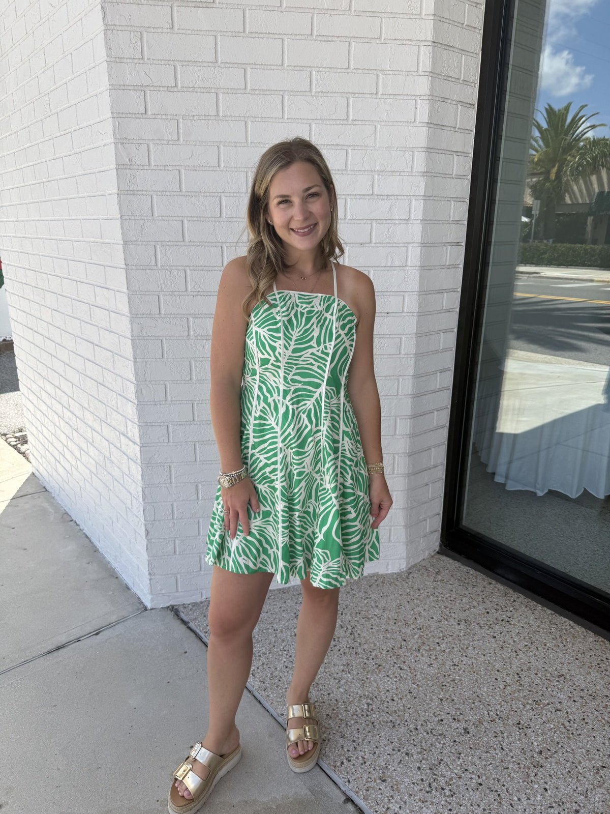 Verde Palma Mini Dress