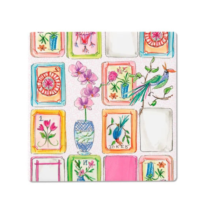 Mahjong Pink Coaster