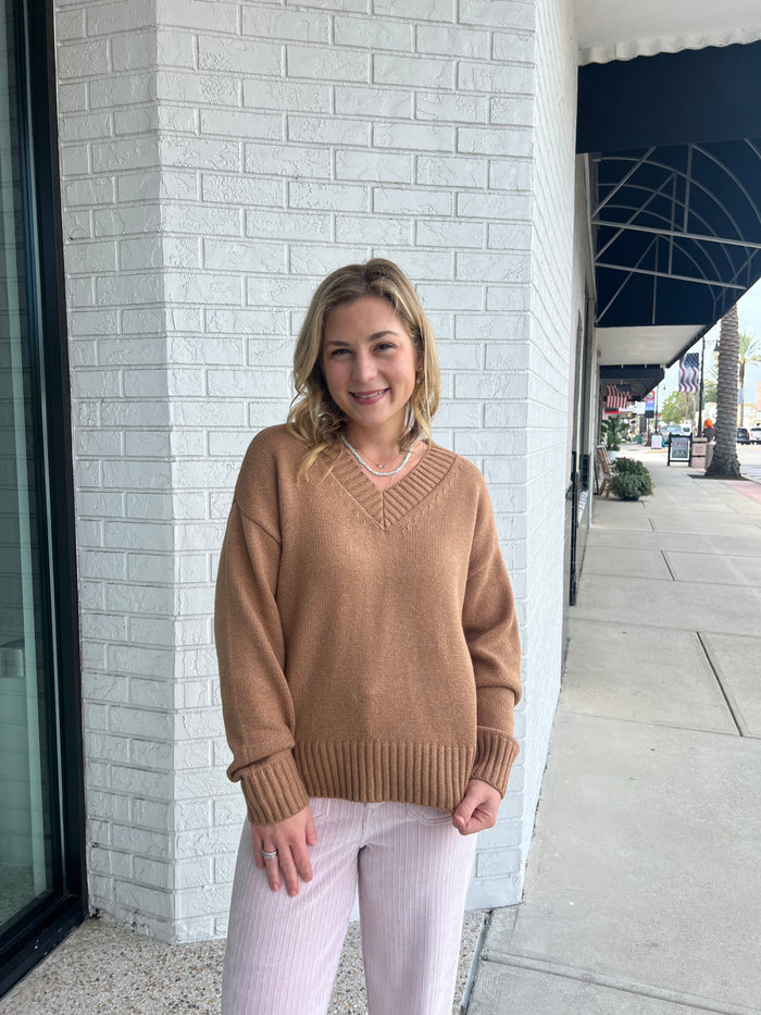 Cloud Spun V-neck Sweater