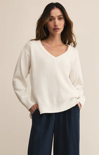 All Around Cotton V-Neck Sweater