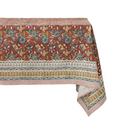 Floral Block Print Table Cloth