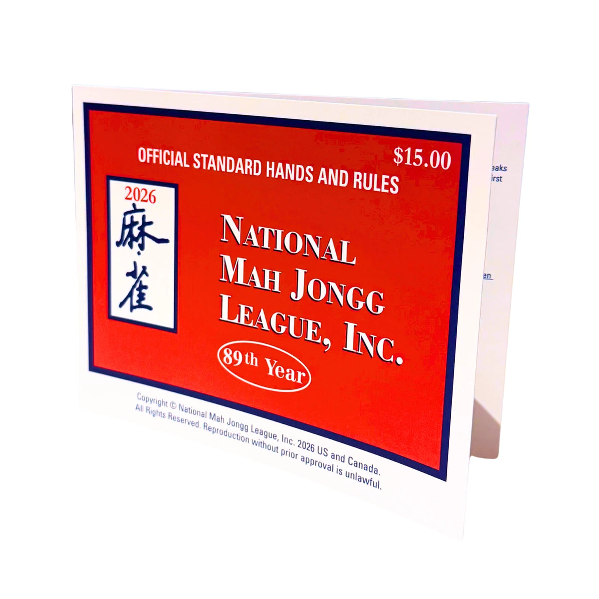 2026 National Mahjongg League Hands And Rules