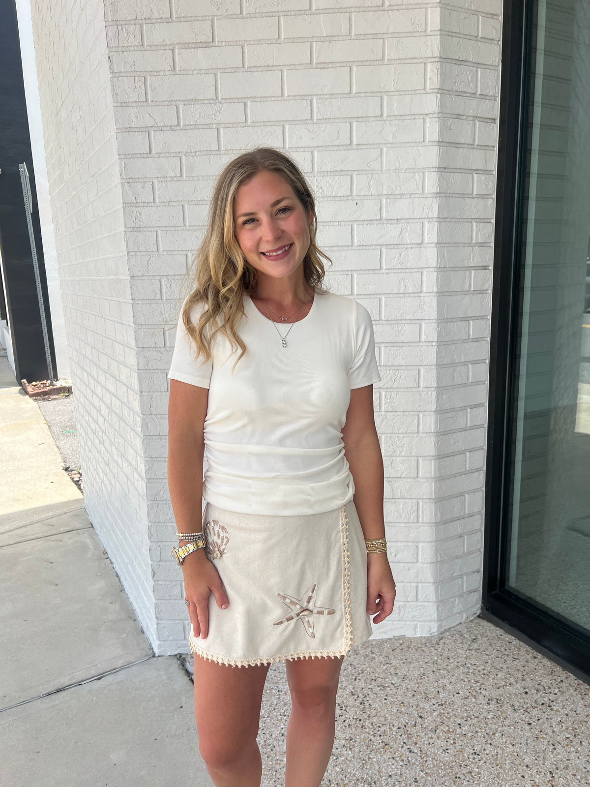 Ruched Tee Top
