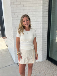 Ruched Tee Top