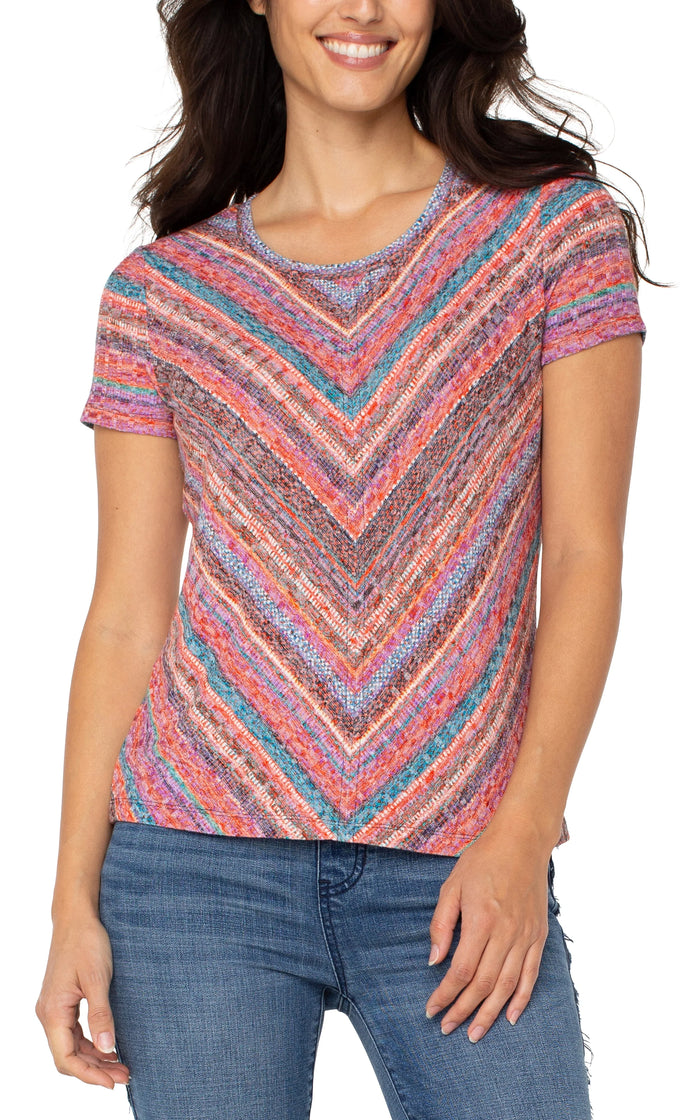 Short Sleeve Knit Top