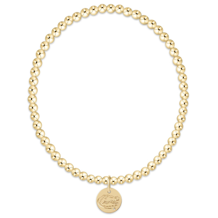Ecollegiate Classic Gold 3mm Bracelet - Florida