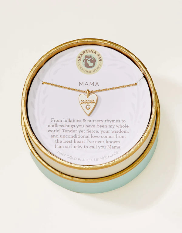 Sea La Vi Gold Necklace 18" Mama Heart