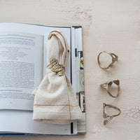 Brass Leaf-Shaped Napkin Rings