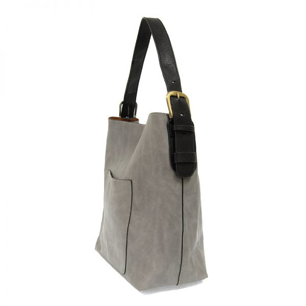 Classic Hobo Handbag Grey