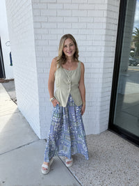 Scarf Print Pants