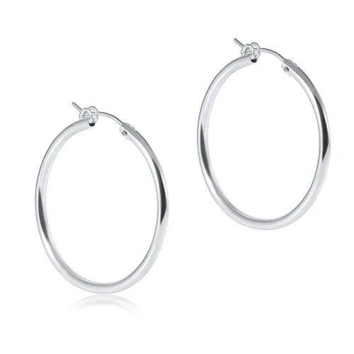 Round Sterling Hoop Smooth