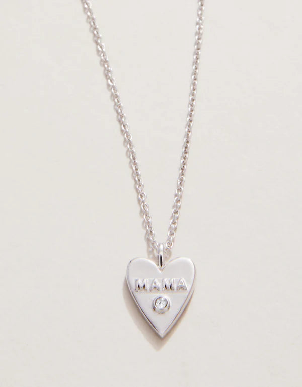 Sea La Vie Silver Necklace 18" Mama Heart