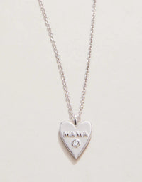 Sea La Vie Silver Necklace 18" Mama Heart